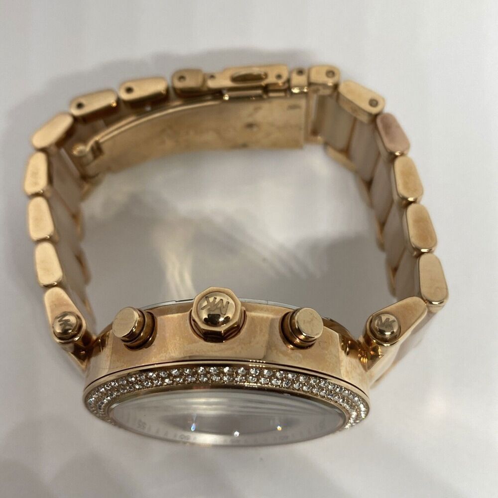 Michael Kors Parker MK5896 Womens Stainless Steel Analog Dial Quartz Watch WO303 - Picture 8 of 12